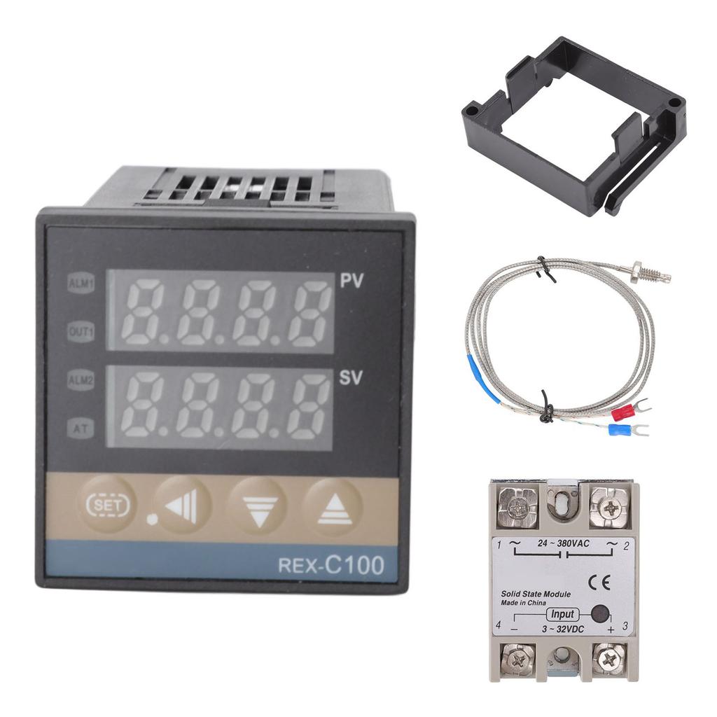 PID Temperature Controller Small Overshoot Digital PID Thermostat Temperature Controller High Accuracy Waterproof for Farm