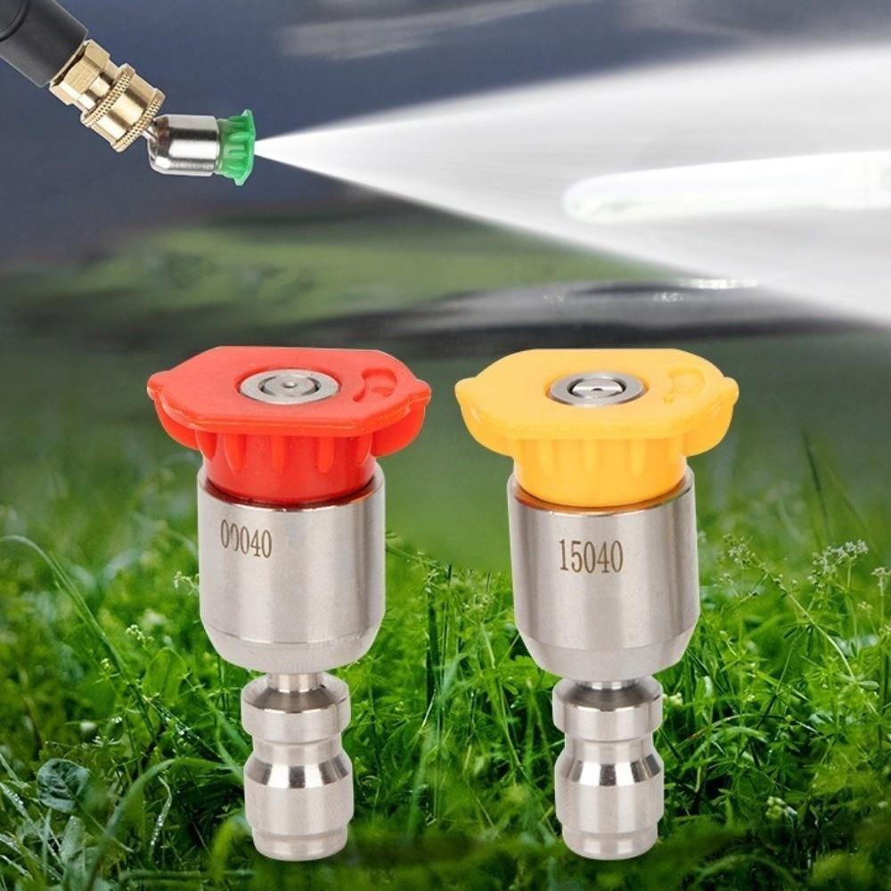 1/4'' Quick Connect High Pressure Washer Tips Stainless Steel Rotary Spray Jet Tip  Patio