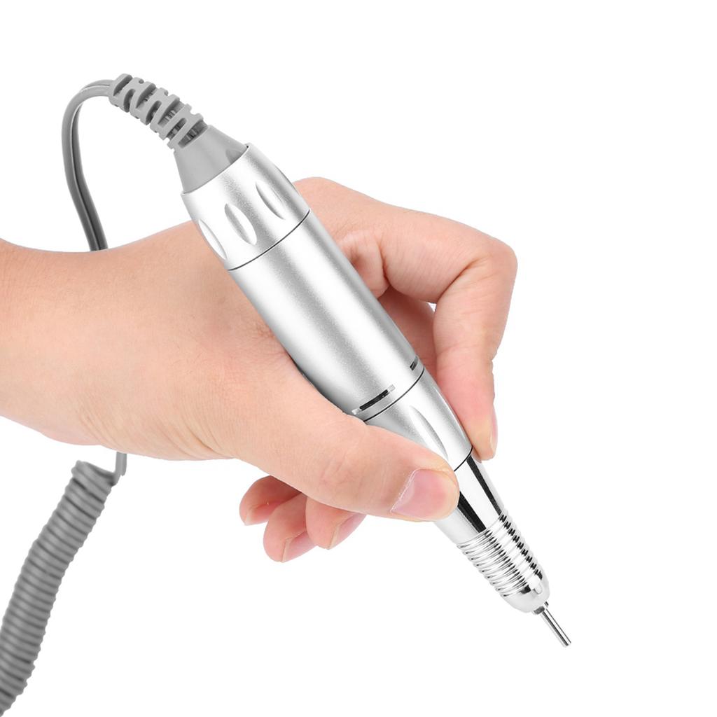 Portable Rechargeable Electric Nail Drill Machine 30000 RPM Cordless White
