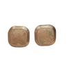 French Square Fritillary Piece Earrings Ice Cracked Warm Earrings Retro Elegant Earrings