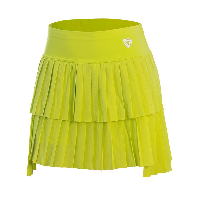 Women's Quick-Dry Pleated Sports Skirt for Badminton, Tennis, Yoga, Fitness, Running, and Marathon