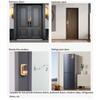 Dopamine Wind Bell Magnetic Suction Door Glue Free Wind Chimes Entrance Doorbell Reminder Walnut Wood Wind-bell Home Decor