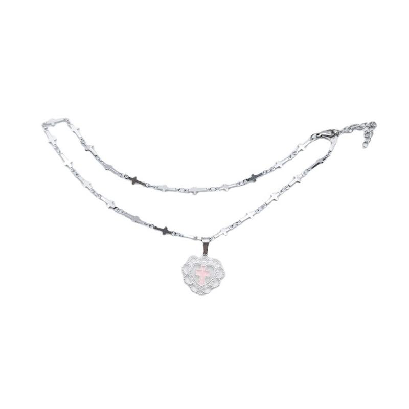 Готический Крест Подвеска Чокер Хип-Хоп Цепочка на Ключицы Барокко Сердце Кошачья Лапка Подвеска Звездочка Цепочка Подарки 1