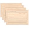 Vidaxl Louvered Doors for Cabinet, 4 Pcs, 39.5X59.4 Cm, Pine Wood