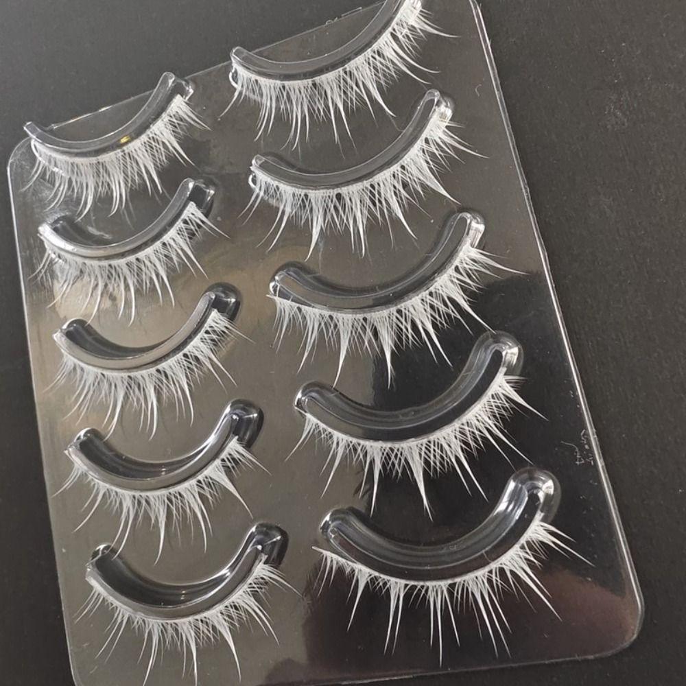 Thick White False Eyelashes Eyelashes Extension Eye Makeup Tools New White Lashes for Cosplay