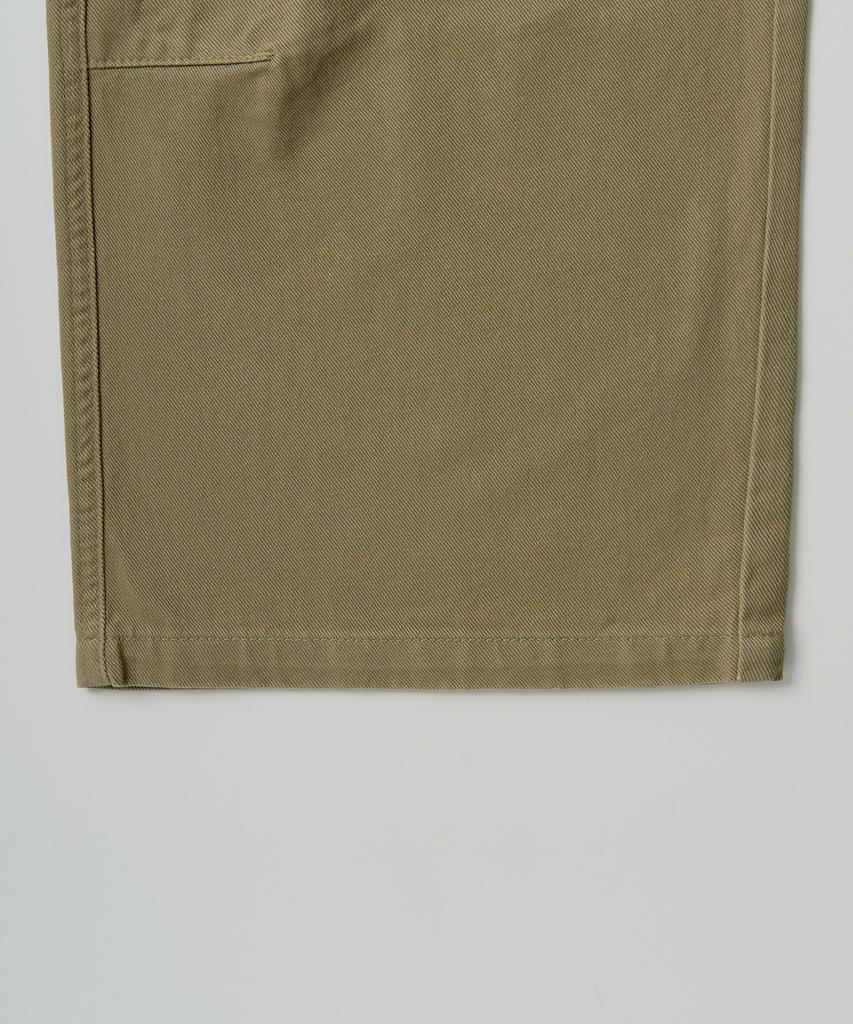 EXCONTAINER Utility Dart Cotton Pants (Khaki Beige)
