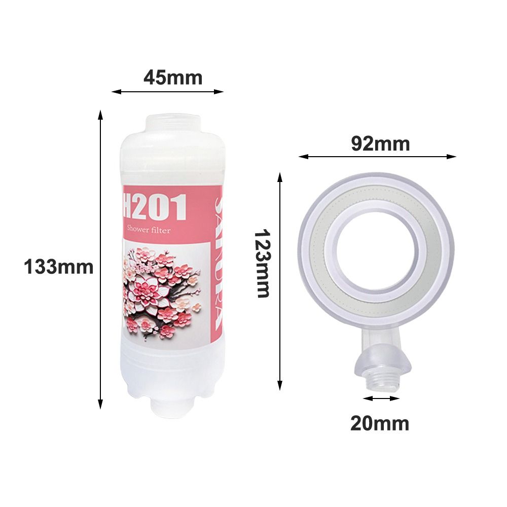 Rose Shower Head Water Filter Dechlorination Mixed with Vitamin C Shower Scented Anti-scaling Filter Impurities Shower Purifier