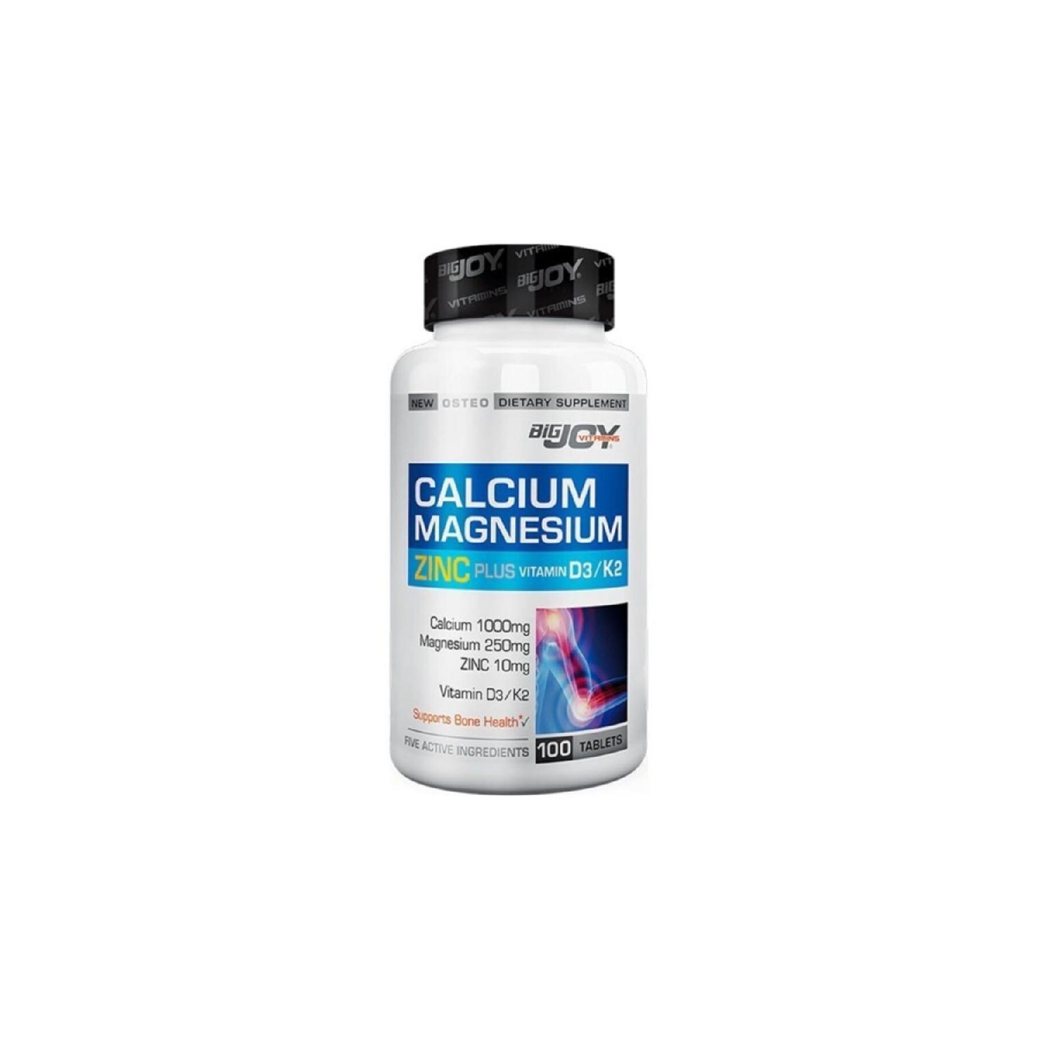 

Calcium Magnesium Zinc K2 D3 100 Tablets