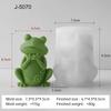 Series Cute Frog Candle Mold Aroma Gypsum Ornament Mold Handmade Silicone Candle Supplies