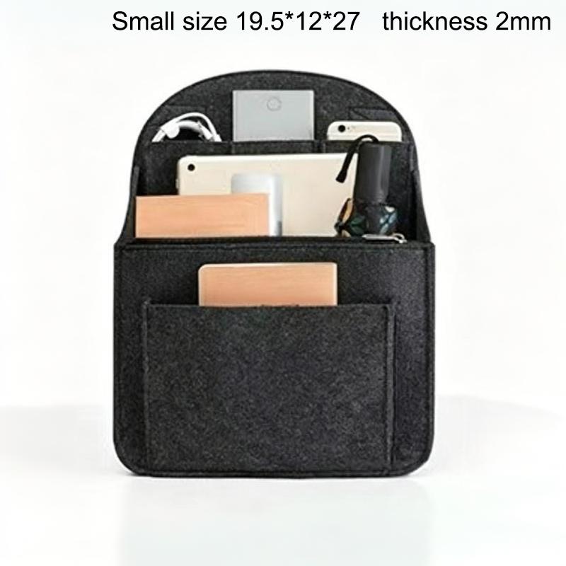 Insert Organisateur de Sac à Dos en Feutre Sac à Compartiments Multiples Doublure Sac dans Sac Grande Capacité Léger Séparateur Pour Voyage École Rangement