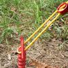 Spiral Tent Ground Nails–Nylon Windproof Outdoor Tent Pegs with Plastic Anchor Ropes, Heavy-Duty Fixing Stakes for Camping, Hiking, and Outdoor Use