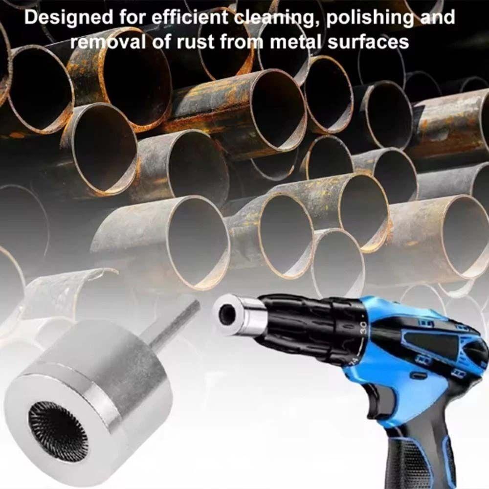 Polishing Electric Drill Pipe Cleaner 5/22mm Pipe Rust Remover Cleaner Industrial Purposes