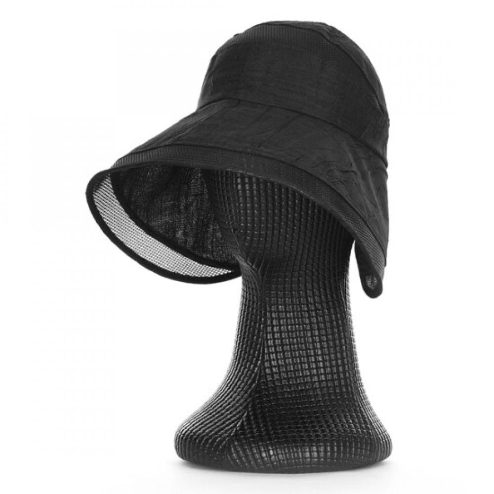 Shop Women Wire Brim Breathable Open Velcro Sun Cap Hat Km Wh 0815 Black