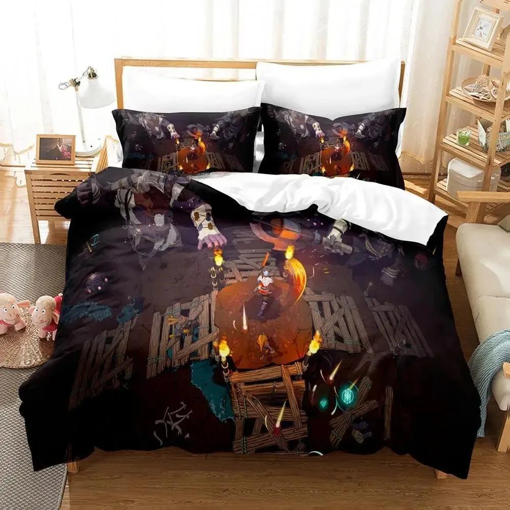

Comforter Tribes Of Midgard Bedding Set Single Twin Full Queen King Size Bed Set Adult Kid Bedroom S 3D Game Bed Comforter (quilt)-EU Single(135*200cm)3pcs