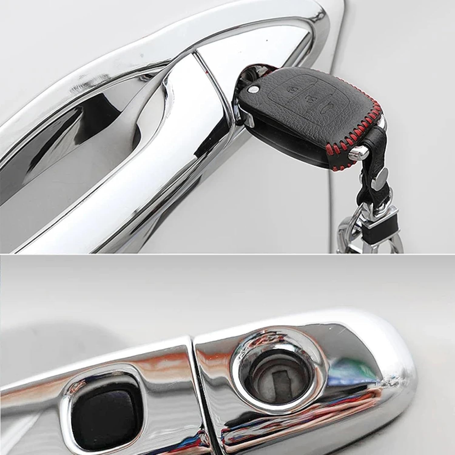 Car Exterior Door Handle Cover for LX570 2016~2019 4KeylessEntry Car Exterior Door Handle Cover