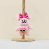 Cute Plush Puppy Keychain With Sunglasses Cartoon Dog Doll Bag Charm Pendant Toy