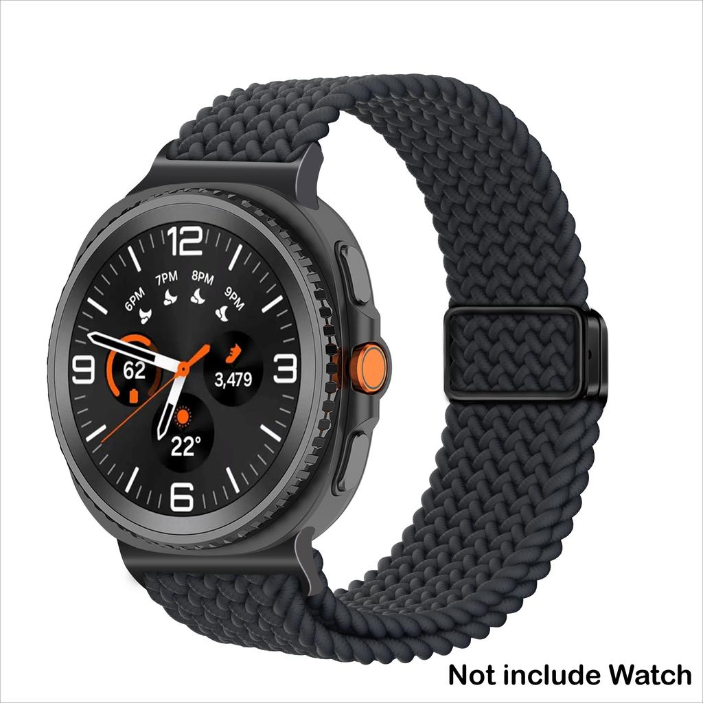 Nylon Woven Strap for Galaxy Watch 8/8 Classic 46mm 44mm 40mm Magnetic Buckle Sport Bracelet Correa for Samsung Watch 8 Band