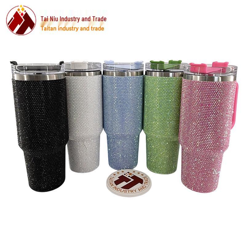 

40 унций Изолированная автомобильная кружка из нержавеющей стали с ручкой 40oz