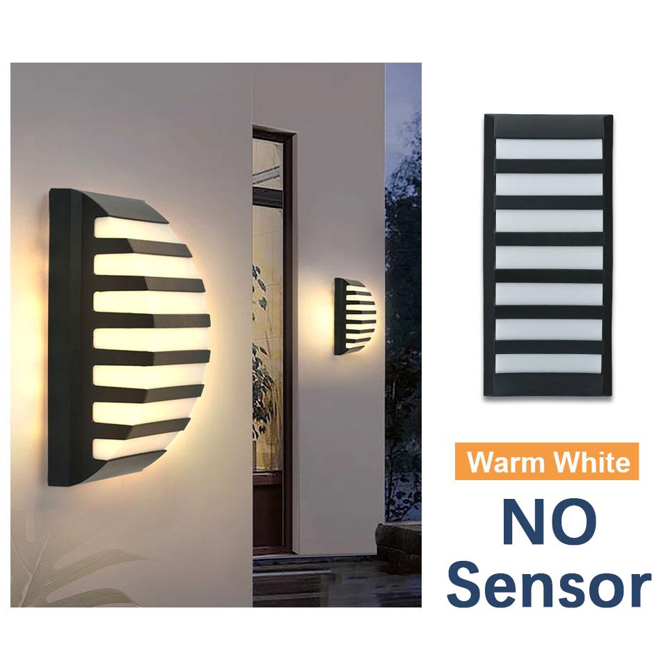 Wall Lamp Motion/NO Sensor Outdoor LED Wall Light Waterproof AC85-265V ABS 16/30W LED Lamps For Railing Fence Yard Patio Pathway