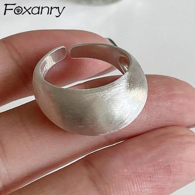 Minimalistische mattierte Ringe für Frauen, neue Trends, klassisch, geometrisch, handgefertigt, Geburtstagsfeier, Schmuck, Geschenke