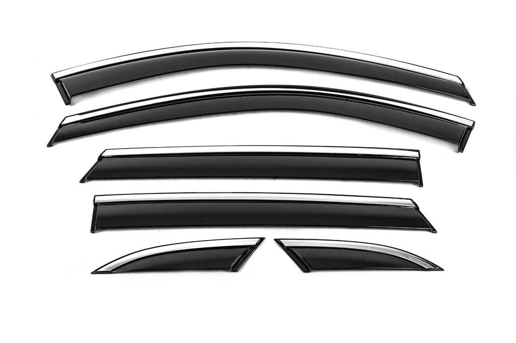 

Wind deflectors with chrome Niken Luxury (6 pcs) for MG HS