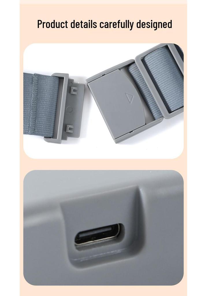 Portable Heated Waist Massage Belt with Vibration and Kneading