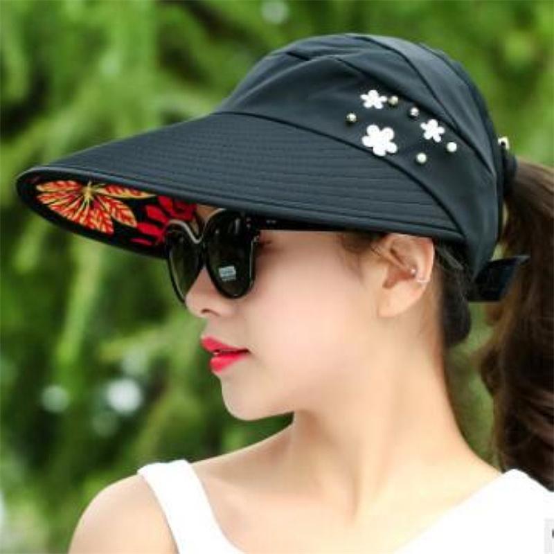 Buy Colorful Women Visor Hats Lady Wide 