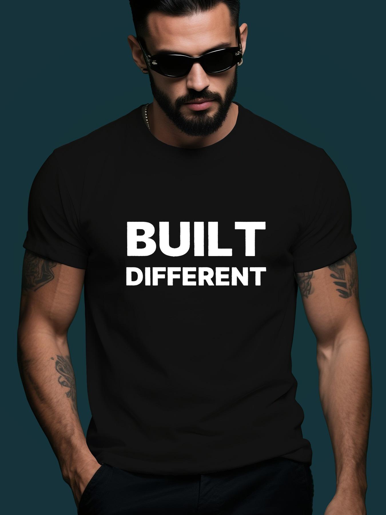 Bold  BUILT DIFFERENT  Graphic Tshirt - Dark Green Crewne... XXL