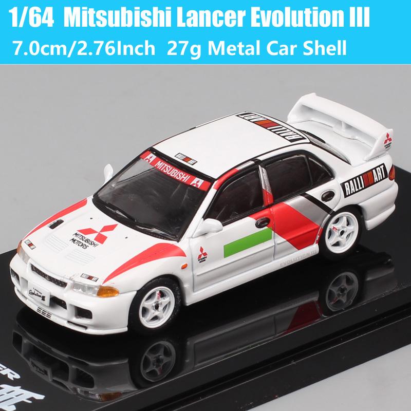 Hobby Japan 1/64 Scale Mitsubishi Lancer GSR RS Evolution EVO IX VII IV VIII Ralliart Rally Car Model Diecasts Toy Vehicles HJ64