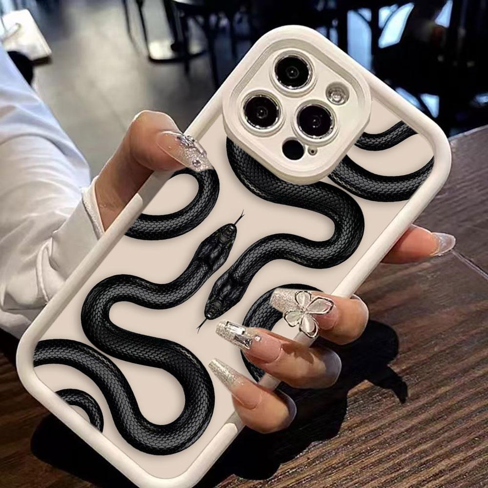 Gold Black Purple Snake Phone Case For Googel PIXEL 7 7A 8 8A 9 10 PRO XL 5G Silicone Case DIY Shell Funda Capa Coque Cover