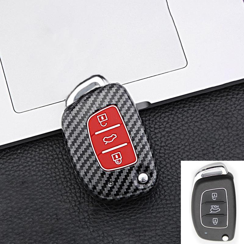 3 4 Button Abs Car Smart Key Case Cover For Hyundai Tucson Santa Fe Rena Sonata Elantra Creta Ix35 Ix45 I10 I30 I40 Accessories