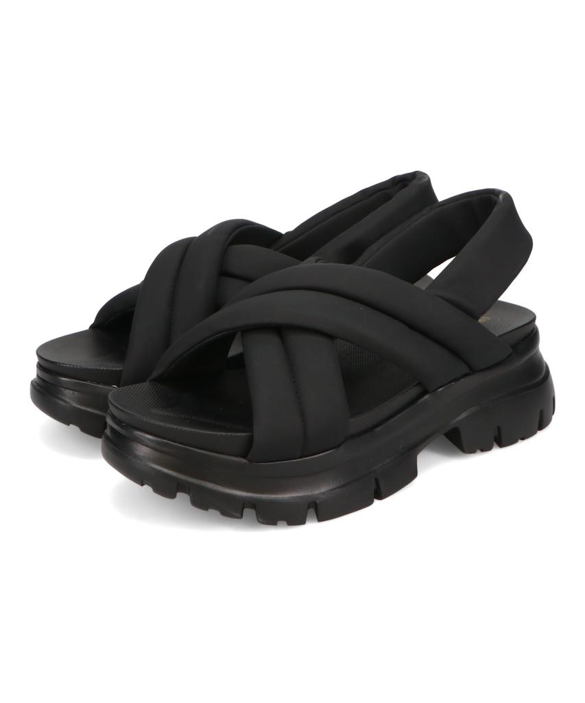 Oriental Traffic Platform Belt Sandals 51201 BLACK Sizes Women's (2025SS) 22.0cm-22.5cm