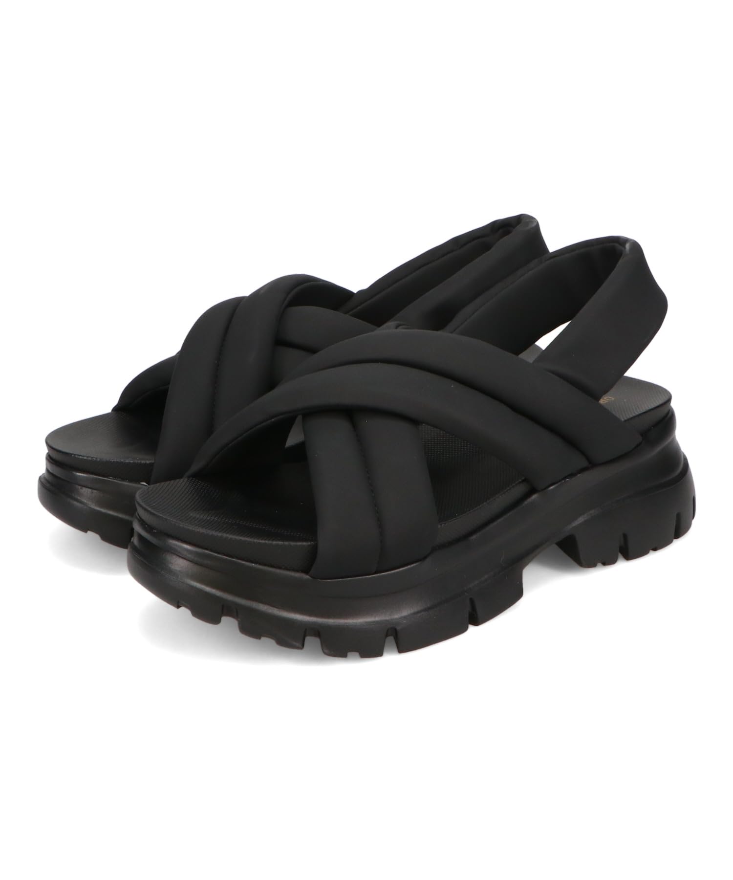 

Oriental Traffic Платформенные сандалии с ремешком 51201 ЧЕРНЫЙ Размеры Женские (2025СС) 22,0см-22,5см