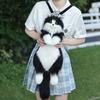 Handmade Plush Storage Bag Animal Black Cat Zippered Pouch Fashion Gift For Women Anniversary Birthday Lolita Decor With Gift