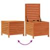 Garden Stool Wax Brown 62 X 63.5 X 53.5 Cm Solid Pine Wood