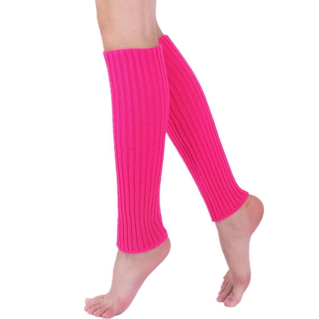 JK Multi-Color Women's Wool Leg Warmers: Cozy Knitted Socks & Boot Covers for Autumn/Winter