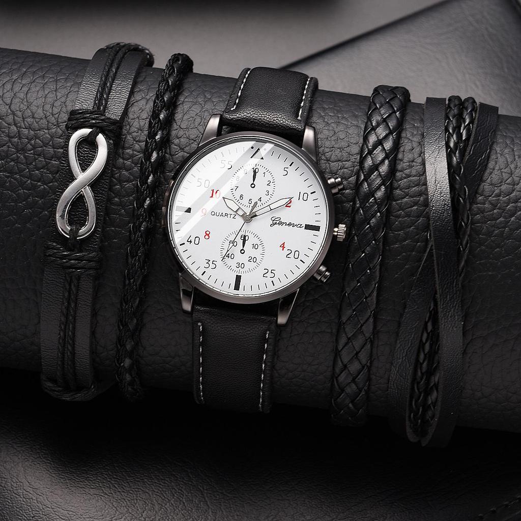 Ceas de afaceri versatil pentru bărbați cu două cadrane