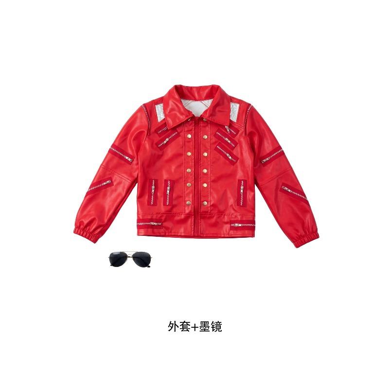Halloween Jackson Kids Mike Imitation Costumes Tap Dance Performance Kids Dance Costumes