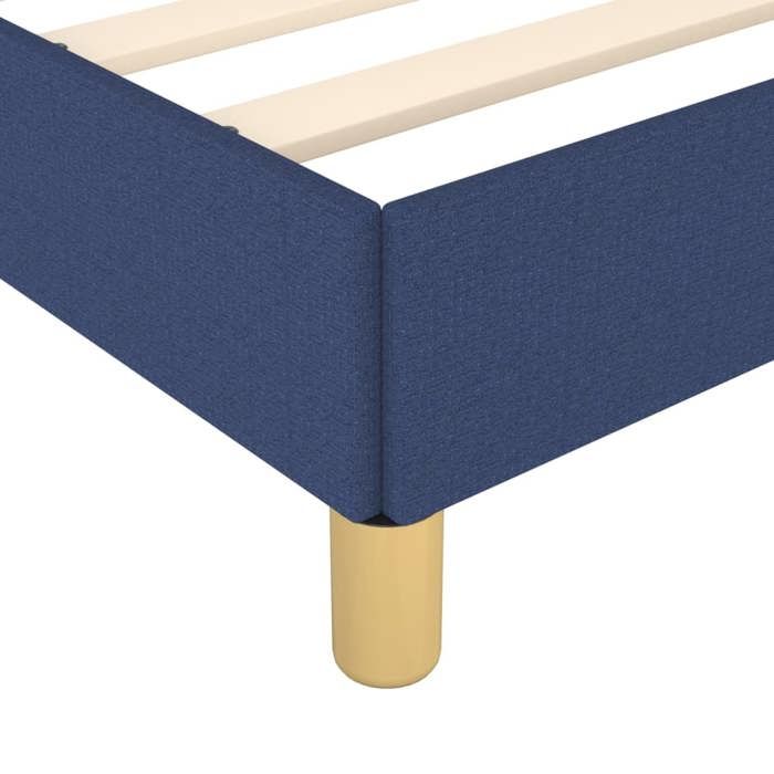 VidaXL Bed Frames with Headboard Blue 140 X 200 Cm Fabric3125225