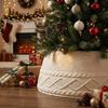 Plush Christmas Tree Collar Rustic Style Tree Base Cover Simple Christmas Tree Decoration  New Year