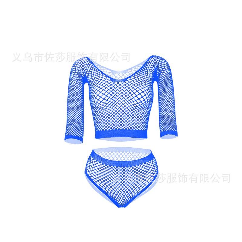 Sex underwear new sexy net hole temptation set hollow stockings mesh one-piece net socks net coat