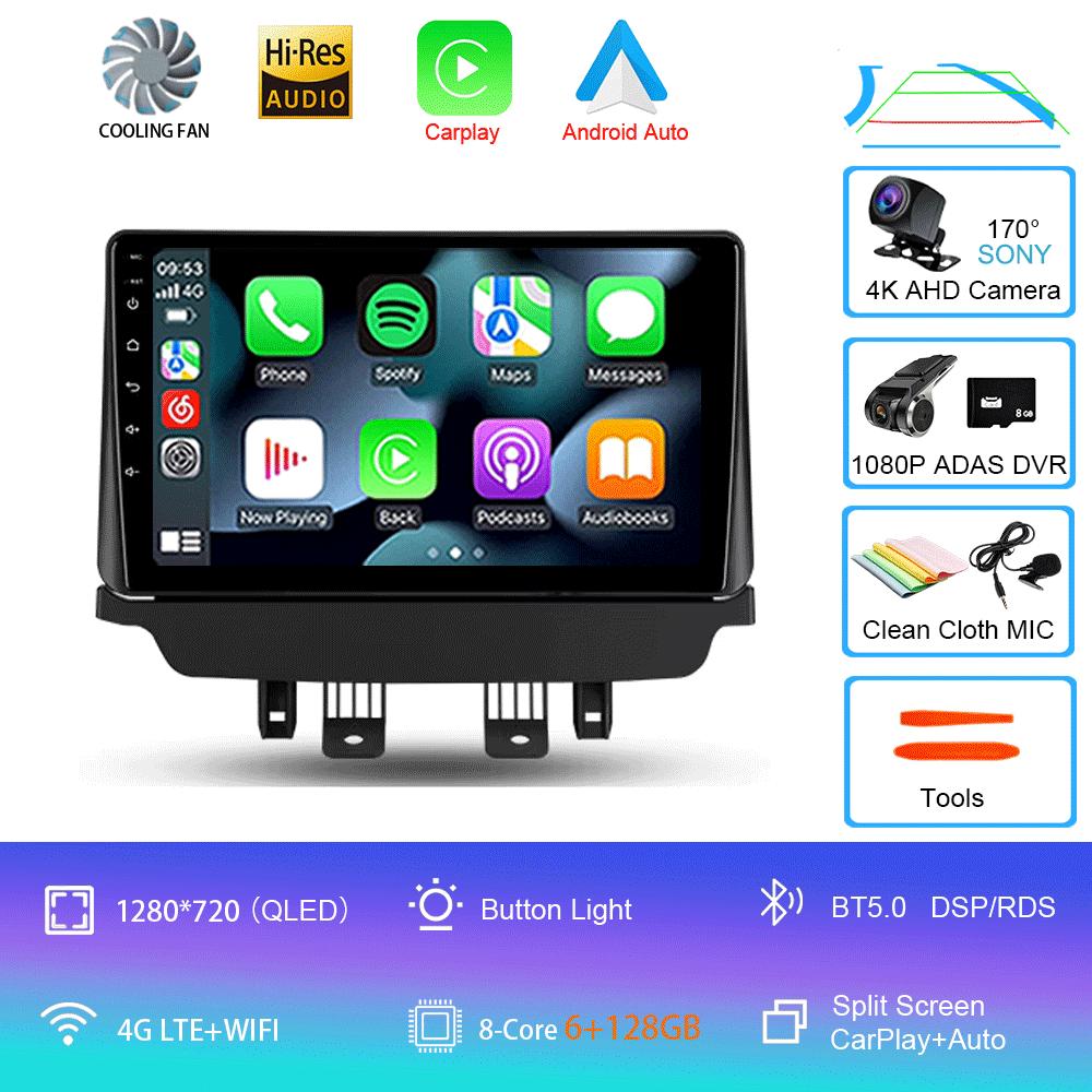Car Radio Android 14 Carplay Auto For Mazda CX-3 CX3 Mazda 2 DK 2014 - 2021 Multimedia Player GPS Navigation 2din WIFI+4G Stereo