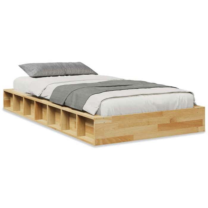 VidaXL Cadre de lit sans matelas 90x200 cm bois massif de chêne 3324120
