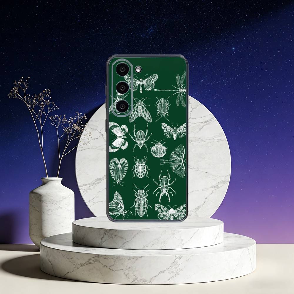 B-Biology Art Insects Bugs Phone Case For Samsung Galaxy A73,A72,A71,A70,A53,A52,A51,Others Soft Black Cover