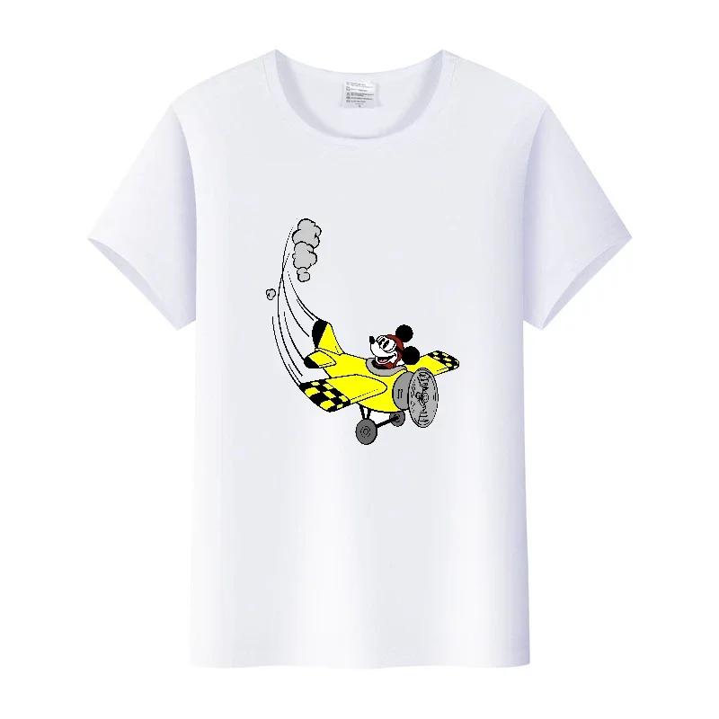 Kawaii Summer Short Sleeve t-shirt Cartoon Tshirt Female Top Loose Tee Mickey Mouse Graphic Clothes Gift Unisex