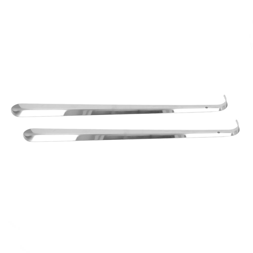 2 szt. 52 cm łyżka do butów ze stali nierdzewnej długa metalowa łyżka do butów pomocnik do butów łyżka użytkownik z haczykiem