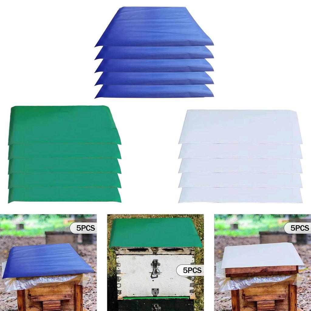 5 Pack Bee Rain Protection 50x60 Cm for Beekeeping