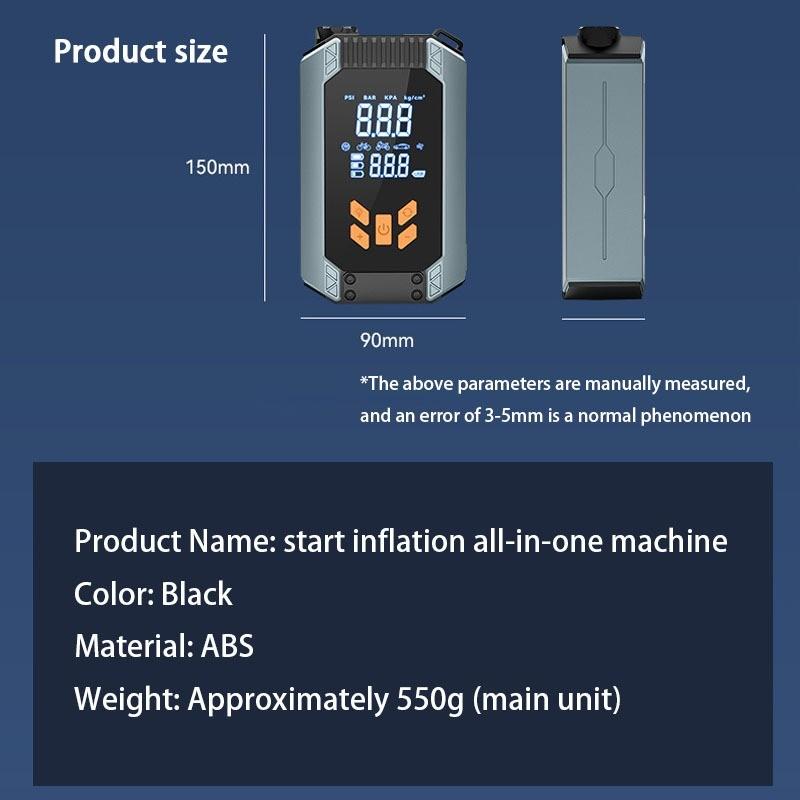 Car Emergency Start Power Supply Inflation Pump Integrated Machine Electric Vehicle Load Strong Start Power Bank