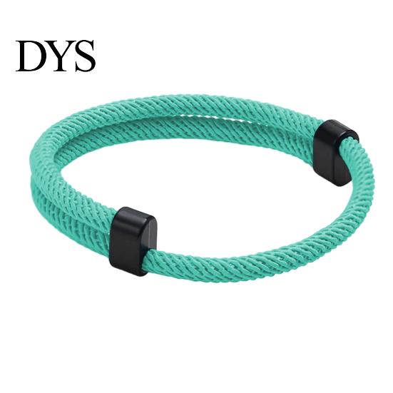Durable Nylon Bracelet Men Rope Adjustable Braided Casual Solid Commuting Wrist Accessory Color String Friendship Wristband Gift for Boyfriend Brother
