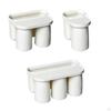 Toothbrush Cup Holder Organizer with Magnetic Punch Free
